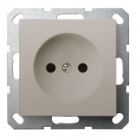 Jasmart Розетка без заземления с защитными шторками 16A 250V~ 2P, цвет Тауп G5503T фото