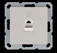 Jasmart Интернет-розетка RJ45 с накладкой, цвет Тауп G6105T фото