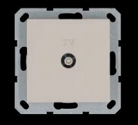 Jasmart Розетка TV Φ9.5mm оконечная с накладкой, цвет Тауп G6001T фото