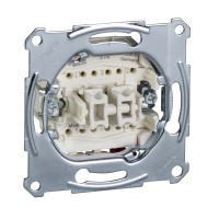 Schneider Electric Merten Механизм QuickFlex Переключатель + Переключатель кнопочный MTN3128-0000 фото
