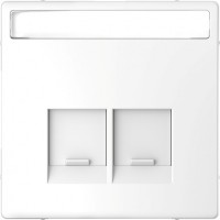 Schneider Electric Merten D-Life Белый Лотос Накладка центральная для 2-х модульных разъемов SE MTN4574-6035 фото