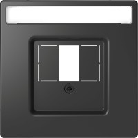 Schneider Electric Merten D-Life Антрацит Накладка центральная для TAE/Audio/USB MTN4250-6034 фото