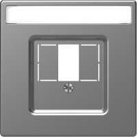 Schneider Electric Merten D-Life Нержавеющая Сталь Накладка центральная для TAE/Audio/USB MTN4250-6036 фото