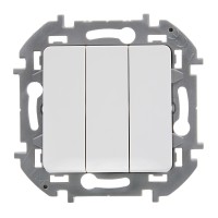 Legrand INSPIRIA Белый Выключатель 3-кл, винтовые клеммы, 10 AX , 250 В 673540 фото