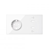 Simon 100 Белый глянец Кит 2 поста, фронт. Накладка на 1 роз.Schuko + 2 з/у USB C 10020258-130 фото