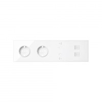 Simon 100 Белый глянец Кит 4 поста, фронт. Накладка на 2 роз.Schuko + 2 з/у USB C + 2 роз.RJ45 10020411-130 фото