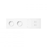 Simon 100 Белый матовый Кит 4 поста, фронт. Накладка на 2 роз.Schuko + 2 з/у USB C + 2 роз.RJ45, белый матовый 10020411-230 фото