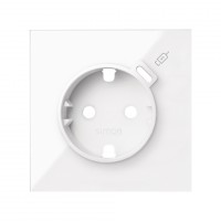 Simon 100 Белый глянец Накладка розетки Schuko с з/у USB C 10000050-130 фото