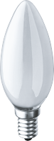 Navigator Лампа накаливания свеча 40W матовая NI-B-40-230-E14-FR 94308 фото