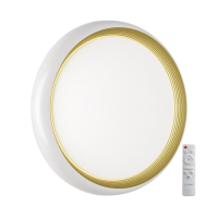 7650/EL PALE SN Светильник пластик/белый/золотой LED 70Вт 3000-6000К D480 IP43 пульт ДУ TOFIQ WHITE 7650/EL фото