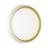 7650/DL PALE SN Светильник пластик/белый/золотой LED 48Вт 4000К D380 IP43 TOFIQ WHITE 7650/DL фото