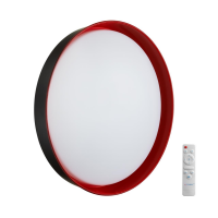 7710/EL COLOR SN 102 Светильник пластик/белый/красный LED 70Вт 3000-6000К D500 IP43 пульт ДУ TUNA RED 7710/EL фото