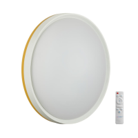 7709/EL COLOR SN 100 Светильник пластик/желтый LED 70Вт 3000-6000К D500 IP43 пульт ДУ KEZO YELLOW 7709/EL фото