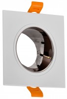 IEK Светильник 4107 встр. поворотн. GU10 белый/шокол. пласт. LT-UVB0-4107-GU10-1-K30 фото