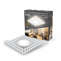 Gauss Светильник Backlight BL127 Квадрат. Белый, Gu5.3, 3W, LED 3000K BL127 фото