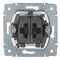 Legrand PRO 21 Мех Выключатель 1-клав с подсветкой/индикацией, 2-полюсный с N-клеммой 775822 фото