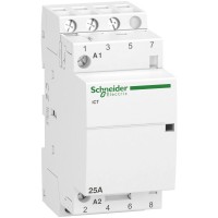 Schneider Electric Acti 9 iCT25A Контактор модульный 3НО 220/240В АС 50Гц A9C20833 фото