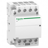 Schneider Electric Acti 9 iCT63A Контактор модульный 2НО 2НЗ 220/240В АС A9C20868 фото