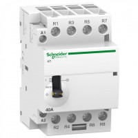 Schneider Electric Acti 9 iCT63A Контактор модульный с ручным управлением 4НО 24В АС A9C21164 фото