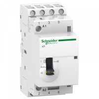 Schneider Electric Acti 9 iCT25A Контактор модульный с ручным управлением 3НО 220/240В АС A9C21833 фото