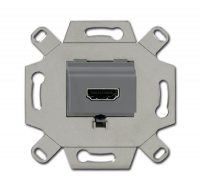 ABB BJE Мех Механизм HDMI-розетки/разъёма, HDMI-type A, Full HD, 20 полюсов, цвет серый 2CKA000230A0432 фото