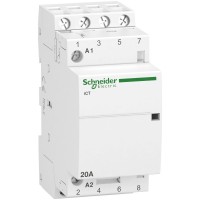 Schneider Electric Acti 9 Контактор модульный iCT20A 4НО 220/240В АС 50Гц A9C22824 фото
