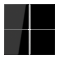 JUNG KNX LS 990 Чёрный Копмлект накладок, 4гр LS404TSASW фото