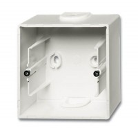 ABB Solo/future Коробка откр.монтаж, 1 пост, белый бархат 2CKA001799A0921 фото