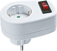 Navigator Переходник 94 669 NAD-1E-СS-WH 1гн. с выкл. 94669 фото