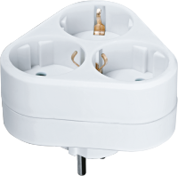 Navigator Разветвитель 94 693 NAD-S-3E-WH 3 гн. (треугольник) с/з 94693 фото