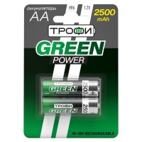 ЭРА Аккумуляторная батарея ТРОФИ  HR6-2BL 2500 mAh C0032101 фото