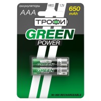 ЭРА Аккумуляторная батарея  Трофи HR03-2BL 650 mAh Б0019499 фото