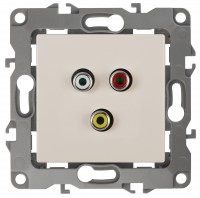 ЭРА 12-3113-02 Слоновая кость Розетка RCA, IP20, 12 Б0027472 фото