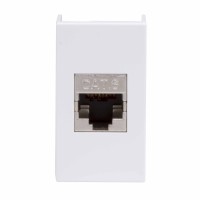 DKC Ком.роз. RJ45 кат.6 экран., 8P8C, Viva, белая, 1мод 45068 фото