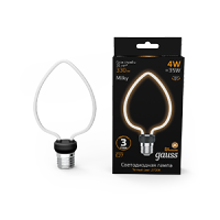 Gauss Лампа Filament Artline Heart 4W 330lm 2700К Е27 milky LED 1/10/100 1003802104 фото
