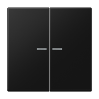 JUNG LS 990 Черный матовый Клавишадля KNX кнопки, 2 группы, с подсветкой и символами