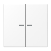 JUNG LS 990 Белый матовый Клавиша для KNX кнопки, 2 группы, с подсветкой и символами