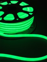 TDM Гибкий неон круглый SMD2835-120 LED/м-220 В-6,5 Вт/м-IP67-зелёный (25м) SQ0331-1523 фото