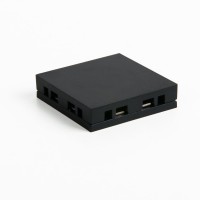 Flat Magnetic Четырёхсторонний соединитель для накладного шинопровода (чёрный) 85003/00 a063738 фото