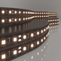 Лента светодиодная 120Led 9,6W IP20 3300K тёплый белый (2835 24V 120Led 9,6W IP20 Black) 2835 24V 120Led 9,6W IP20 Black a063872 фото