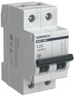 IEK GENERICA Авт. выкл. ВА47-29М 2P 25А 4,5кА C MVA21-2-025-C-G фото