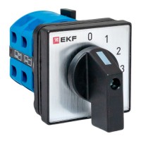 Переключатель кулачковый ПК-1-101 25А 1P «0-1-2-3» IP65 EKF pk-1-101-25-65 фото