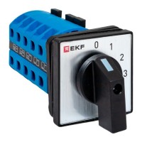 Переключатель кулачковый ПК-1-102 25А 2P «0-1-2-3» IP65 EKF pk-1-102-25-65 фото