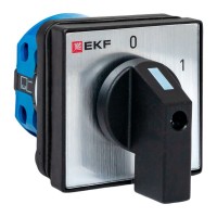 Переключатель кулачковый ПК-1-12 10А 2P «0-1» IP65 EKF pk-1-12-10-65 фото