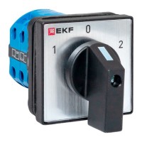 Переключатель кулачковый ПК-1-22 10А 2P «1-0-2» IP65 EKF pk-1-22-10-65 фото