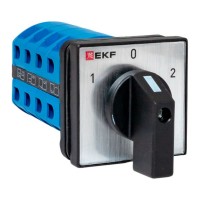 Переключатель кулачковый ПК-1-24 25А 4P «1-0-2» IP65 EKF pk-1-24-25-65 фото