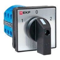 Переключатель кулачковый ПК-1-43 10А 3P «1-0-2» IP65 EKF pk-1-43-10-65 фото