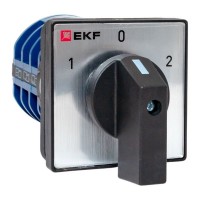Переключатель кулачковый ПК-1-43 32А 3P «1-0-2» IP65 EKF pk-1-43-32-65 фото