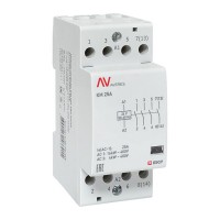 Контактор модульный КМ 25А 4NO 24VAC (2 мод.) AVERES EKF km-av-2-25-40-24V фото