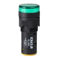 КЭАЗ Лампа AD16DS(LED) матрица D16мм зеленый 230В AC 357821 фото